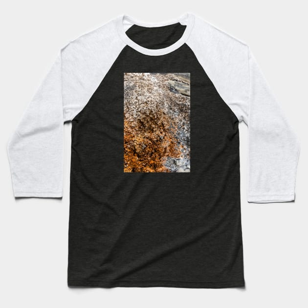 Rustic Seaside Erosion Texture - Alternative Baseball T-Shirt by textural